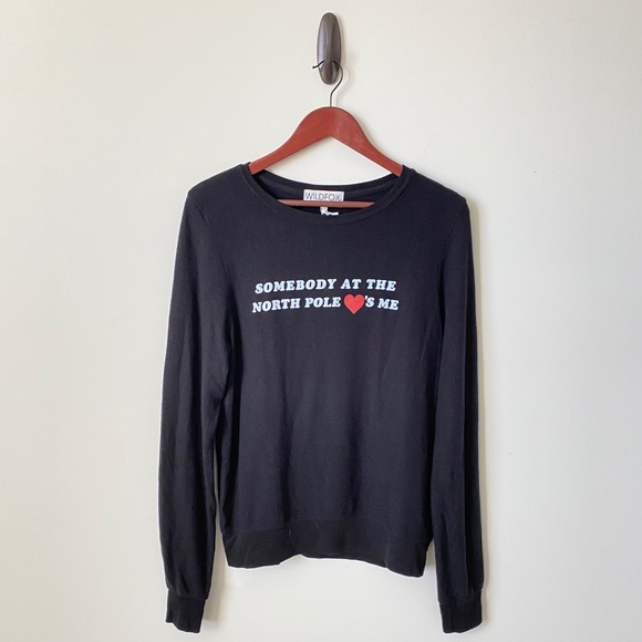 Wildfox Somebody at The North Pole Loves Me Top S - Picture 3 of 11